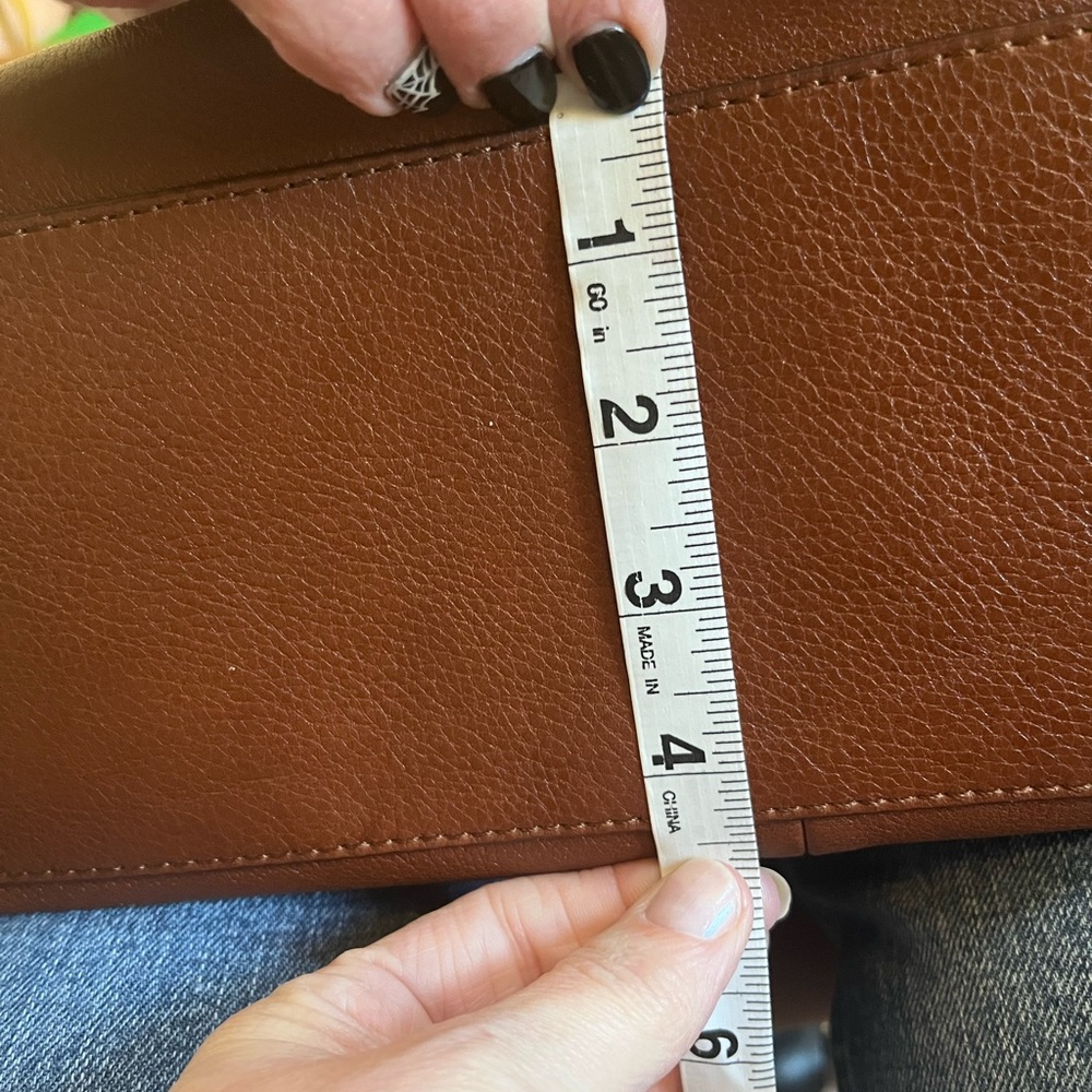 Brown leather coach purse - Picture 2 of 10